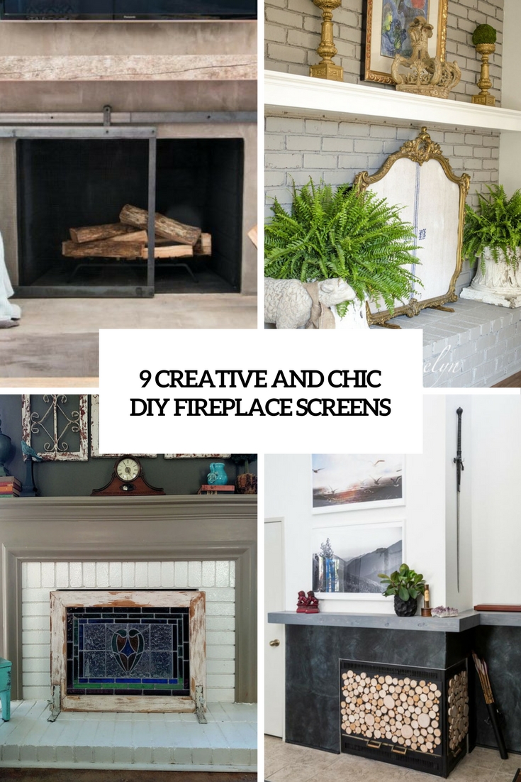Modern Fireplace Screens Best Of 9 Creative and Chic Diy Fireplace Screens Shelterness