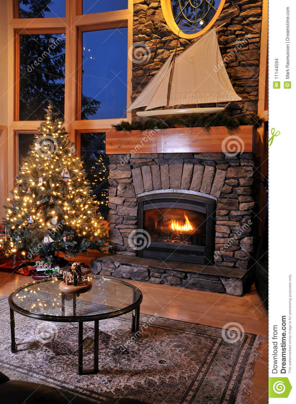 Rasmussen Fireplace Awesome Christmas Livingroom Stock Photo Image Of House Scene