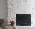 Sandstone Fireplace Hearths Elegant How to Painting the Stone Fireplace White Greige Design