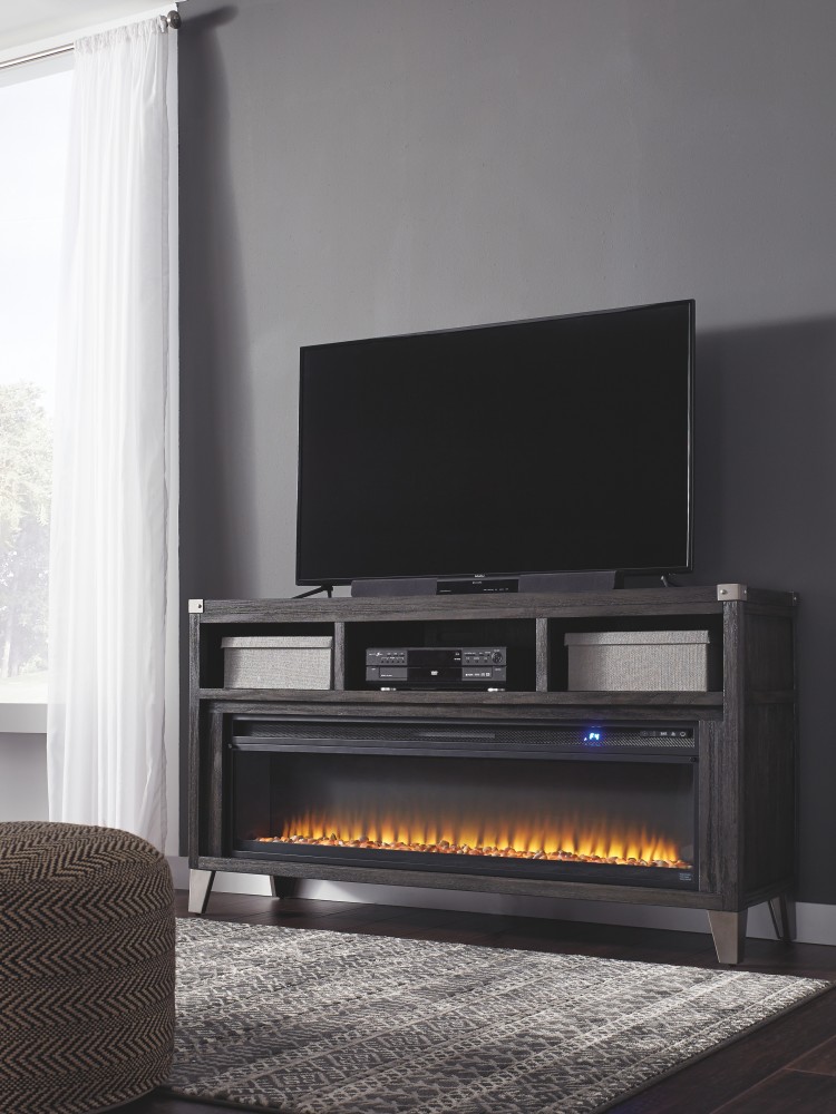 todoe 65 tv stand with electric fireplace