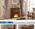 Two Sided Electric Fireplace Luxury China Supplier Cb Approved Living Room Electric Brown 2