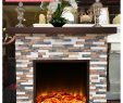 Two Sided Electric Fireplace Luxury Modern Fashion Imitation Color Brick Electric Fireplace with