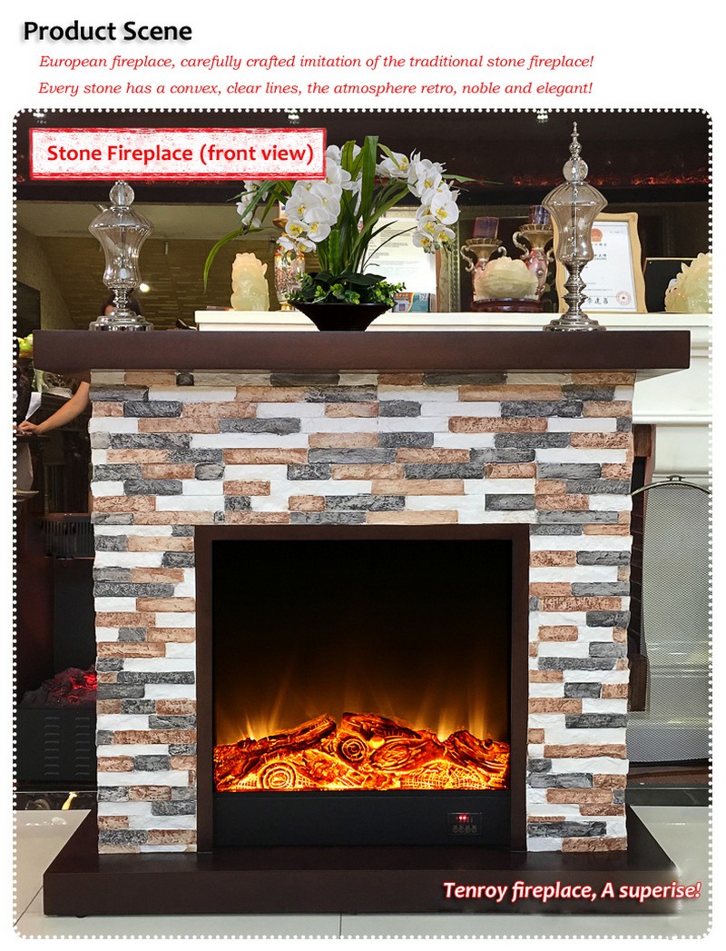 Two Sided Electric Fireplace Luxury Modern Fashion Imitation Color Brick Electric Fireplace with