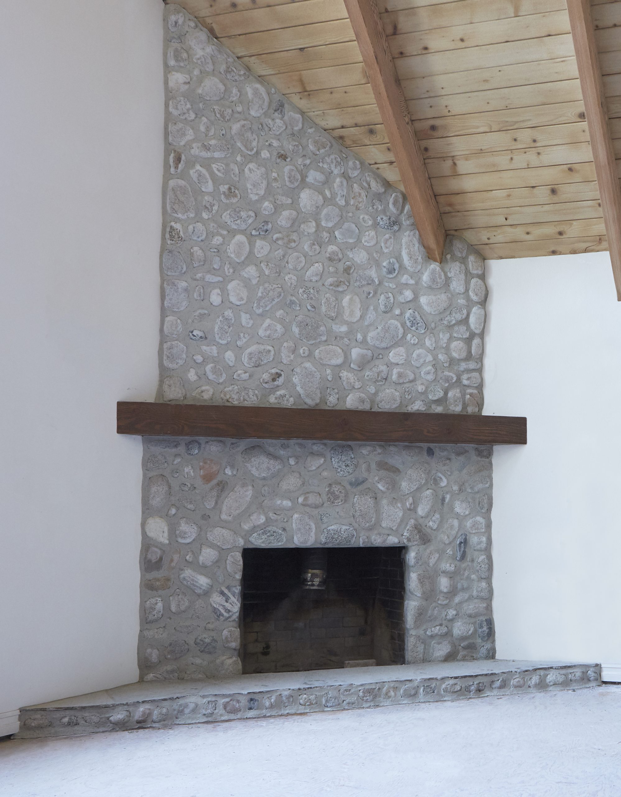 Where to Buy Fireplace Hearth Stone Inspirational Makeover How We Replastered Our Mountain House Stone Fireplace