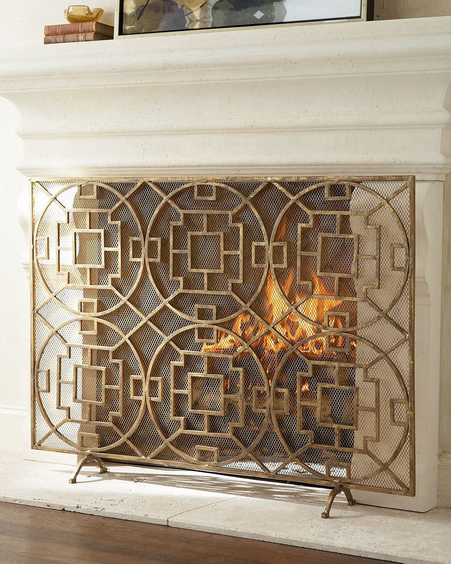 Wrought Iron Fireplace Screens Beautiful Modern Decorative Fireplace Screen for the Classic Fireplace