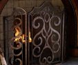 Wrought Iron Fireplace Screens Beautiful Scroll Fireplace Screen