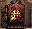 Wrought Iron Fireplace Screens Elegant Fireplace Screen