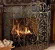 Wrought Iron Fireplace Screens New French Scroll Old World Antique Gold Iron Fireplace Screen 5 Panel 62"w