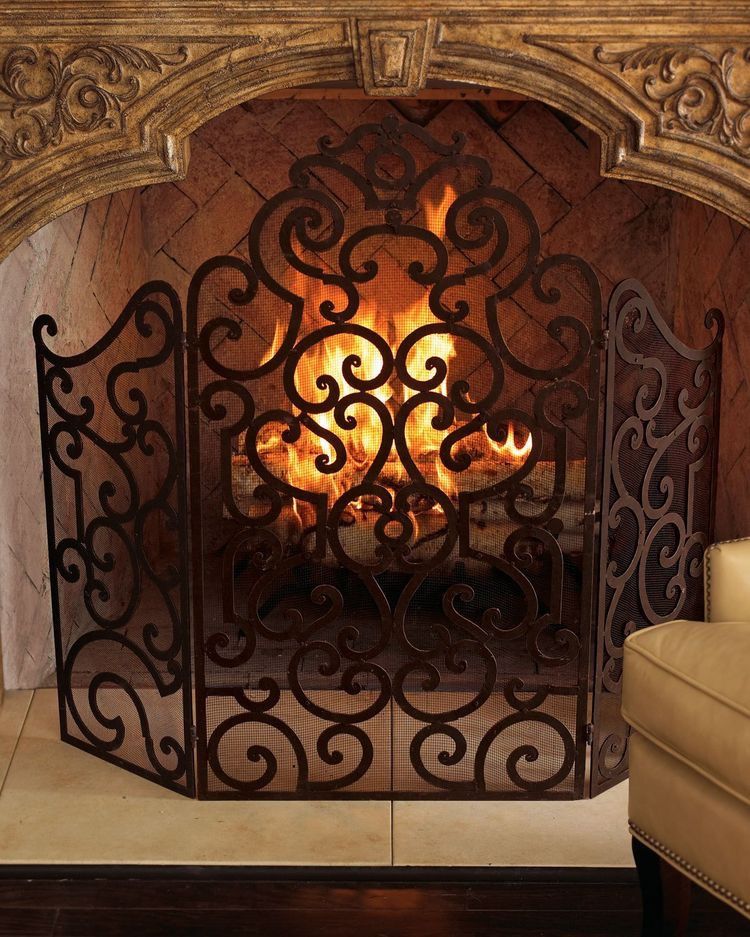 Wrought Iron Fireplace Screens Unique Pin by Carolyn Malin On Fireplaces