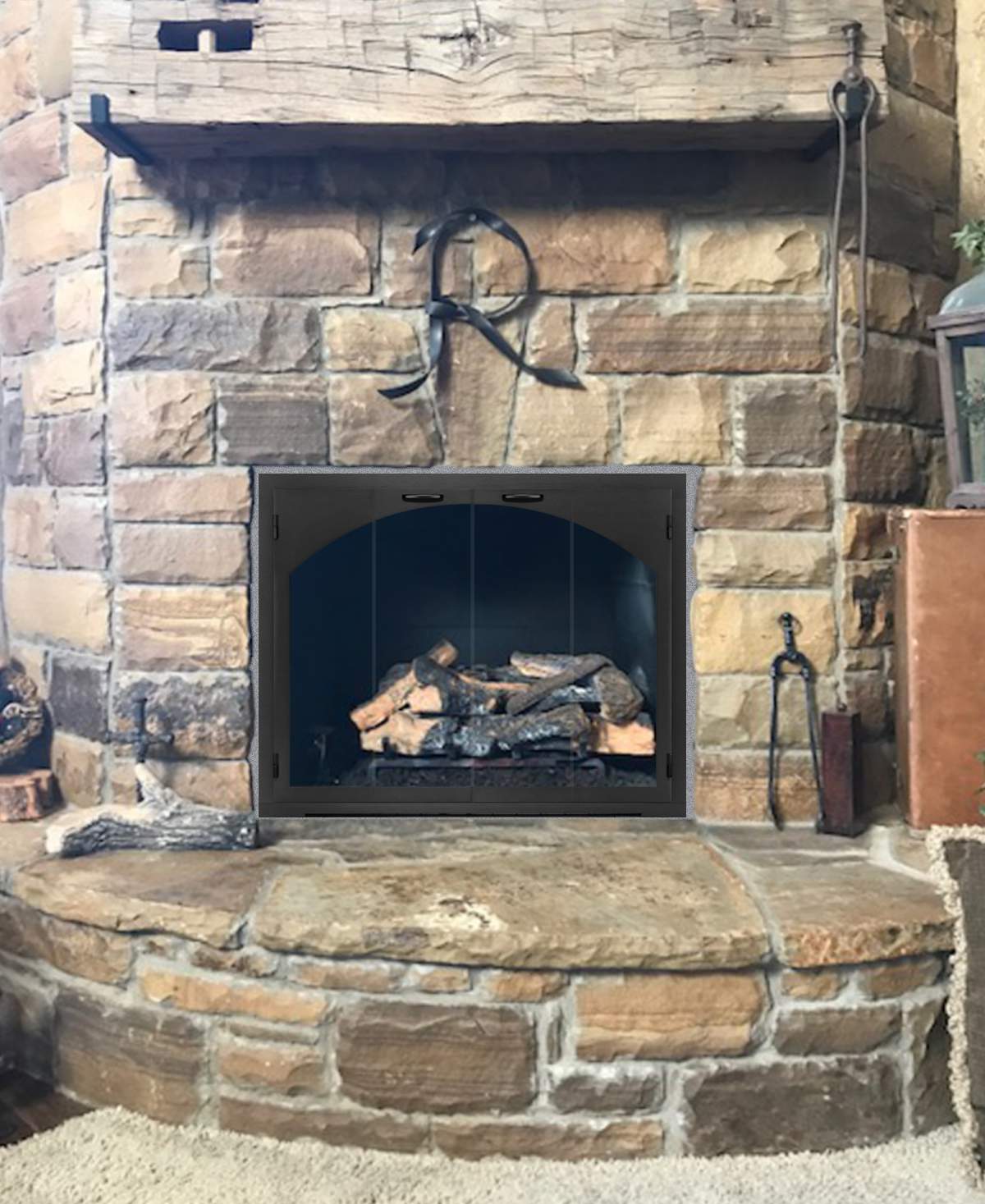 Fireplace Glass Doors Project carolina arch