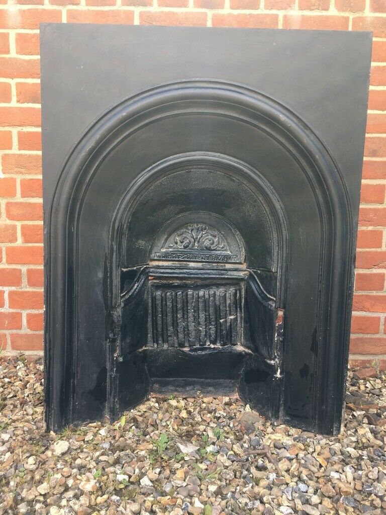 Original Victorian Cast Iron Arched Fireplace Insert JUST REDUCED Must be collected by Sunday in Newbury Berkshire $ 86 JPG