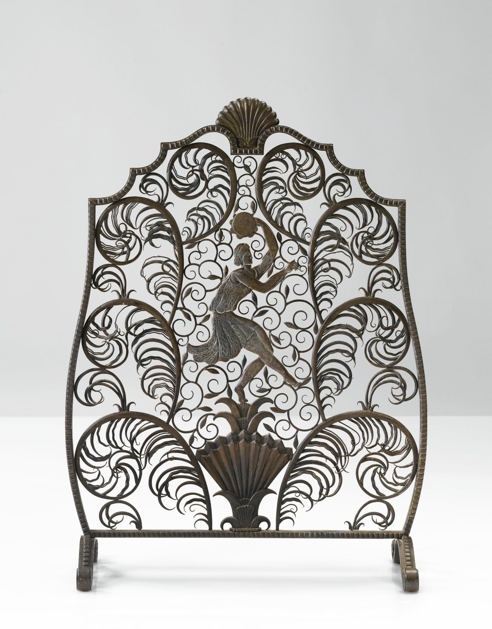 Art Deco Fireplace Screen Lovely Edgar Brandt "danseur" Fire Screen Circa 1925 Great