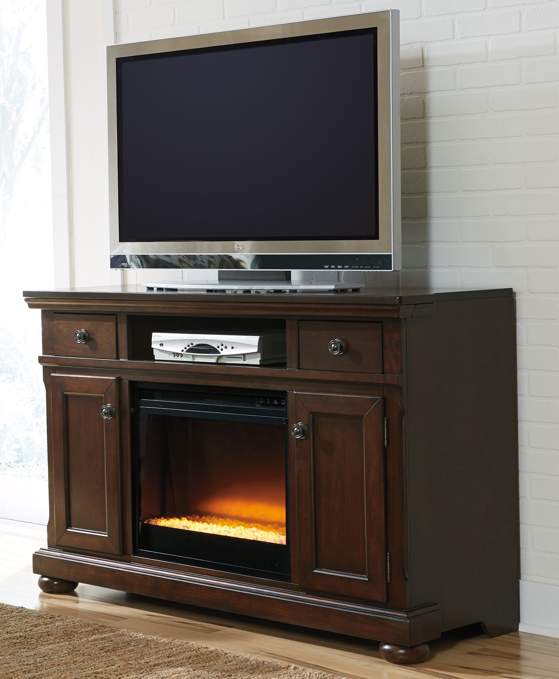 Ashley Fireplace Tv Stand Beautiful Porter 54" Xtall Tv Stand with Fireplace W697 120 W100