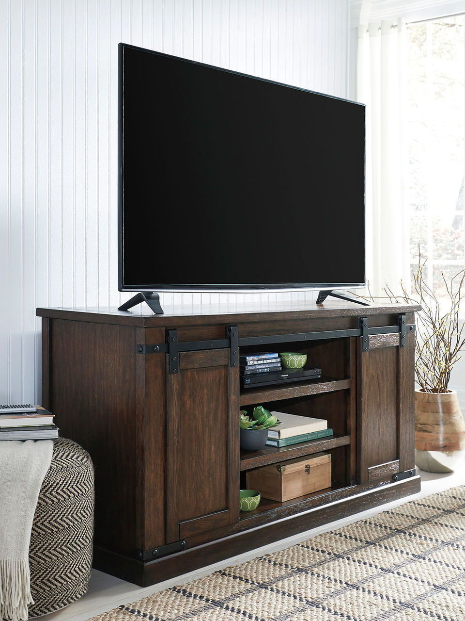 Ashley Fireplace Tv Stand Best Of Budmore Rustic Brown Tv Stand