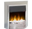Charm Glow Electric Fireplace Awesome Castillo Electric Fire Silver