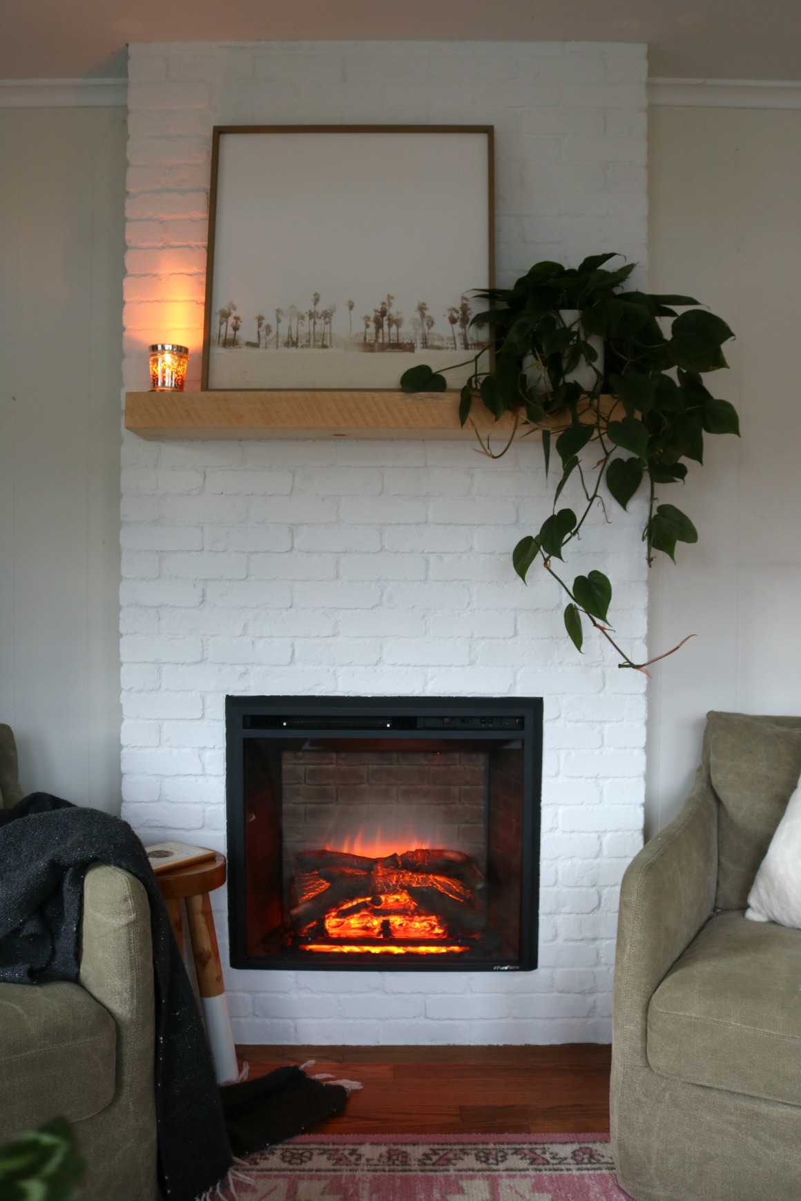 Charm Glow Electric Fireplace Awesome Fireplace Reveal Our Electric Brick Fireplace Nesting