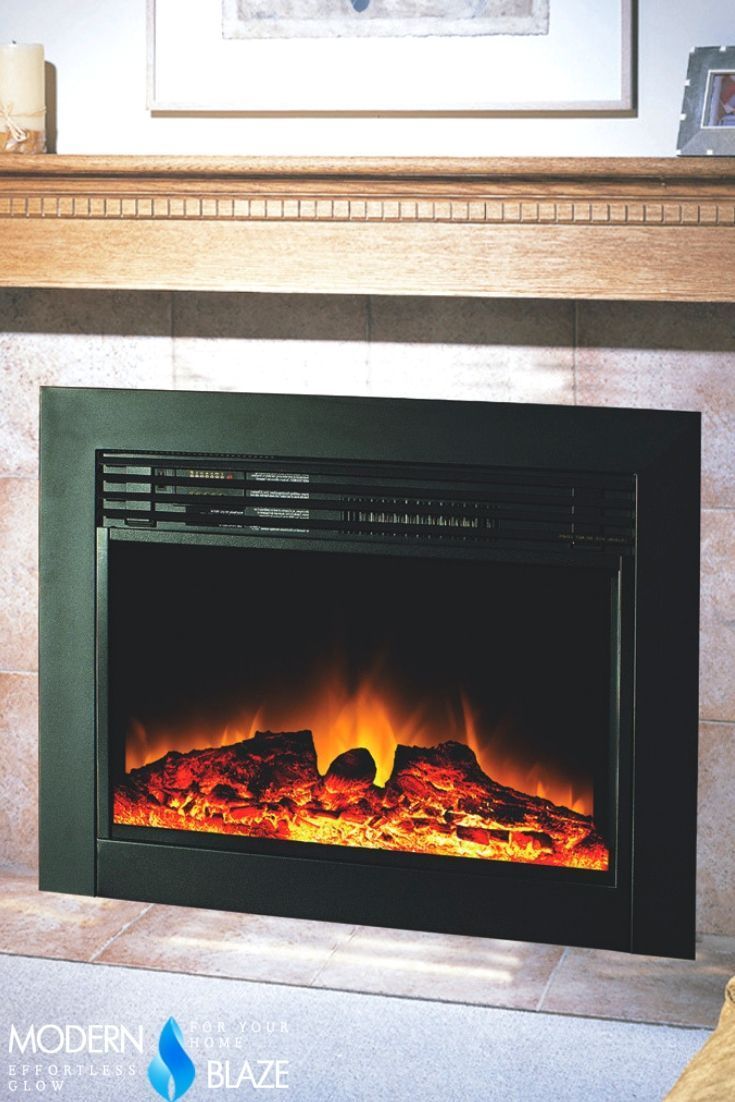 Charm Glow Electric Fireplace Elegant Perfect Electric Insert to Replace Your Gas Log Set or A