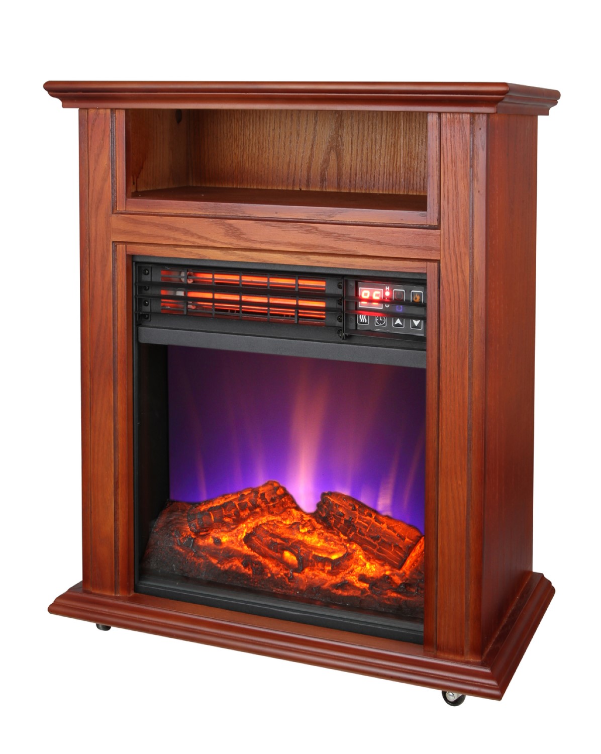 Charm Glow Electric Fireplace New fort Glow Qf4561r Electric Quartz Fireplace Walmart