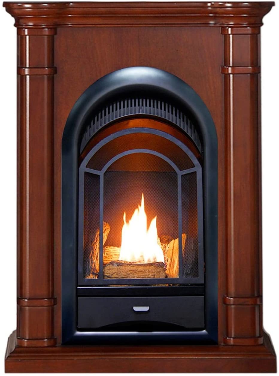 Dual Fuel Fireplace Luxury Amazon Pro Walnut Ventless Fireplace System 10k Btu