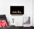 Ethanol Wall Mounted Fireplace Beautiful Oviedo Black Wall Mounted Ethanol Fireplace Modern