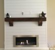 Ethanol Wall Mounted Fireplace Fresh Shiplap Bioethanol Fireplace with Rustic Beam Mantle with