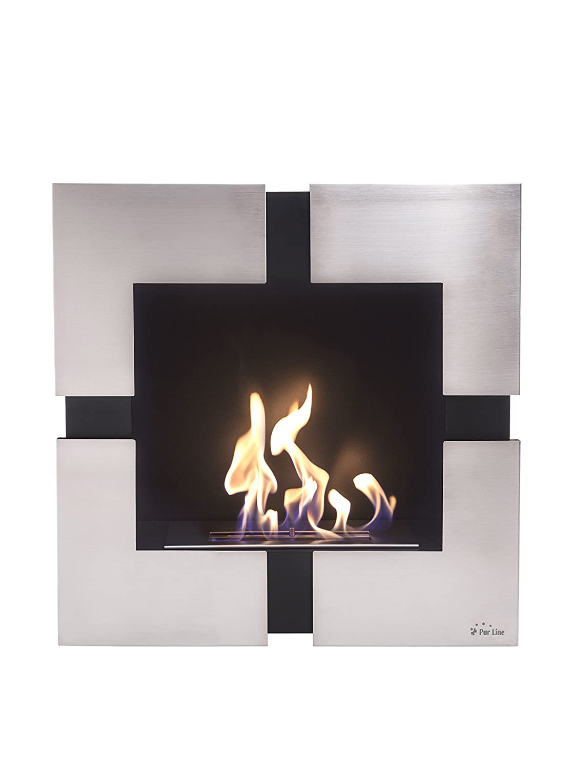 Teseo Wall Mounted Bioethanol Fireplace with PURline Wall B017IUSAI8