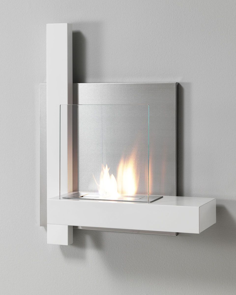 Ethanol Wall Mounted Fireplace Lovely Wall Mount Bioethanol Fireplace White Kokka with Images