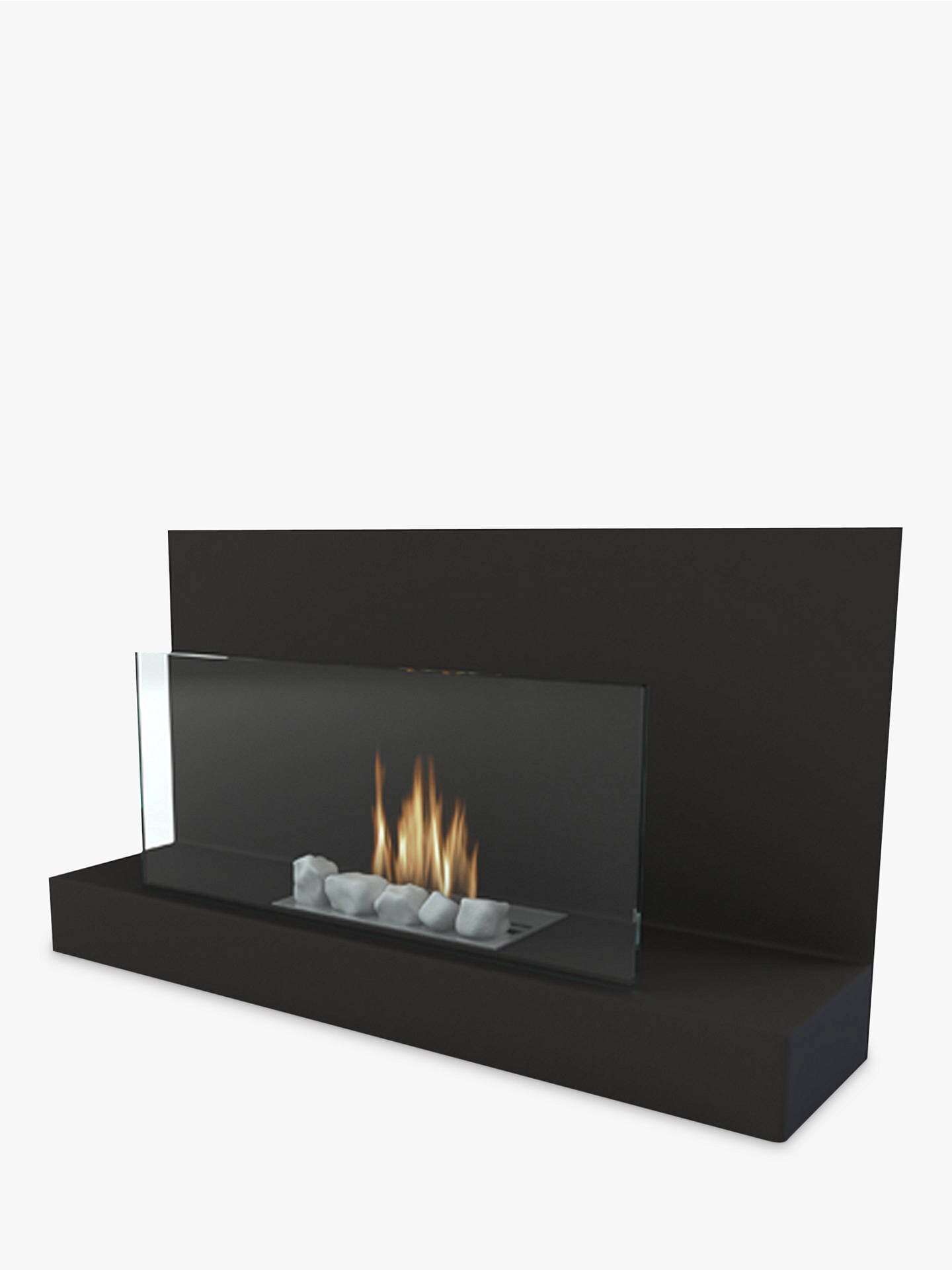 Ethanol Wall Mounted Fireplace New Imaginfires Alden Bioethanol Fireplace Midnight Black at