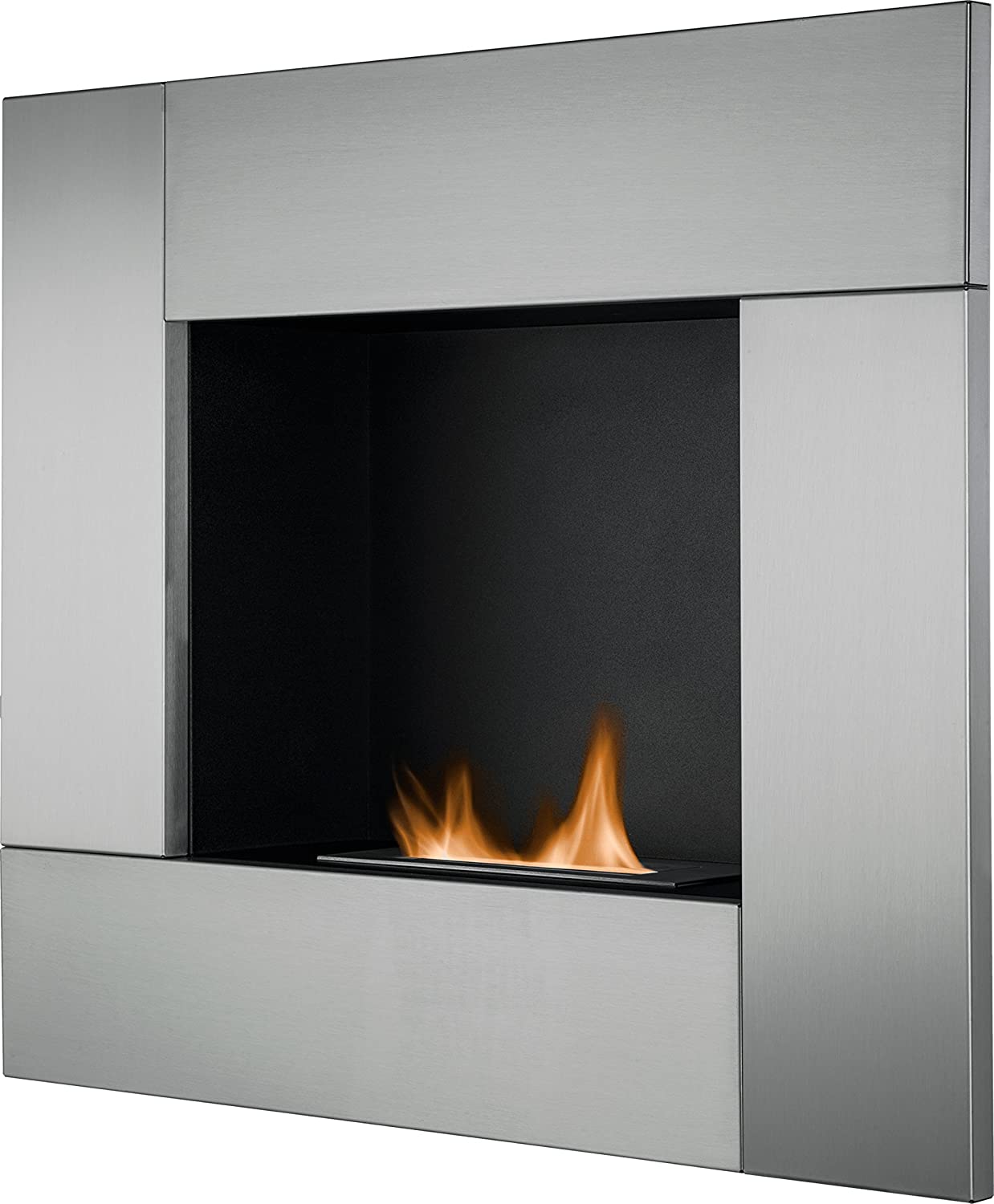 Adam The Galaxy Wall Mounted Bio Ethanol Fire in Stainless B01IY8CW5K
