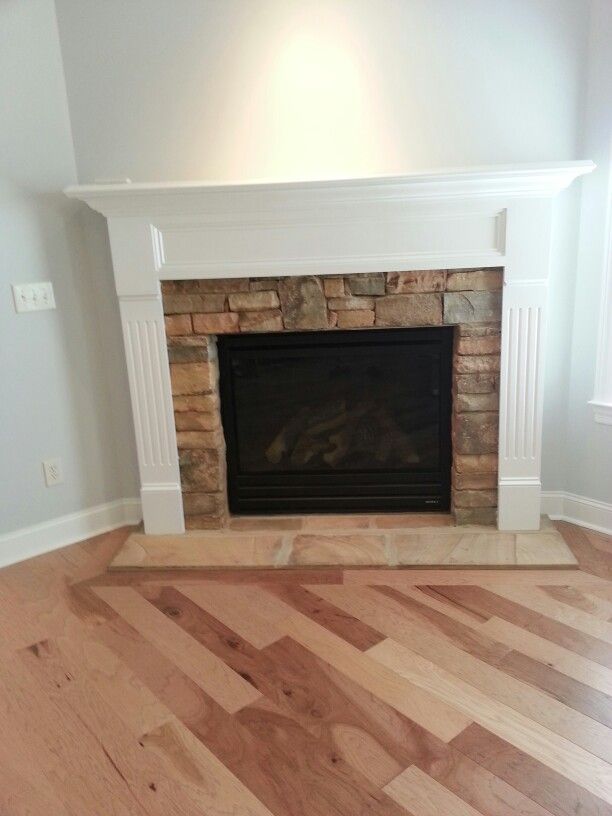 Fireplace Floor Beautiful Floor Level Stone Fireplace