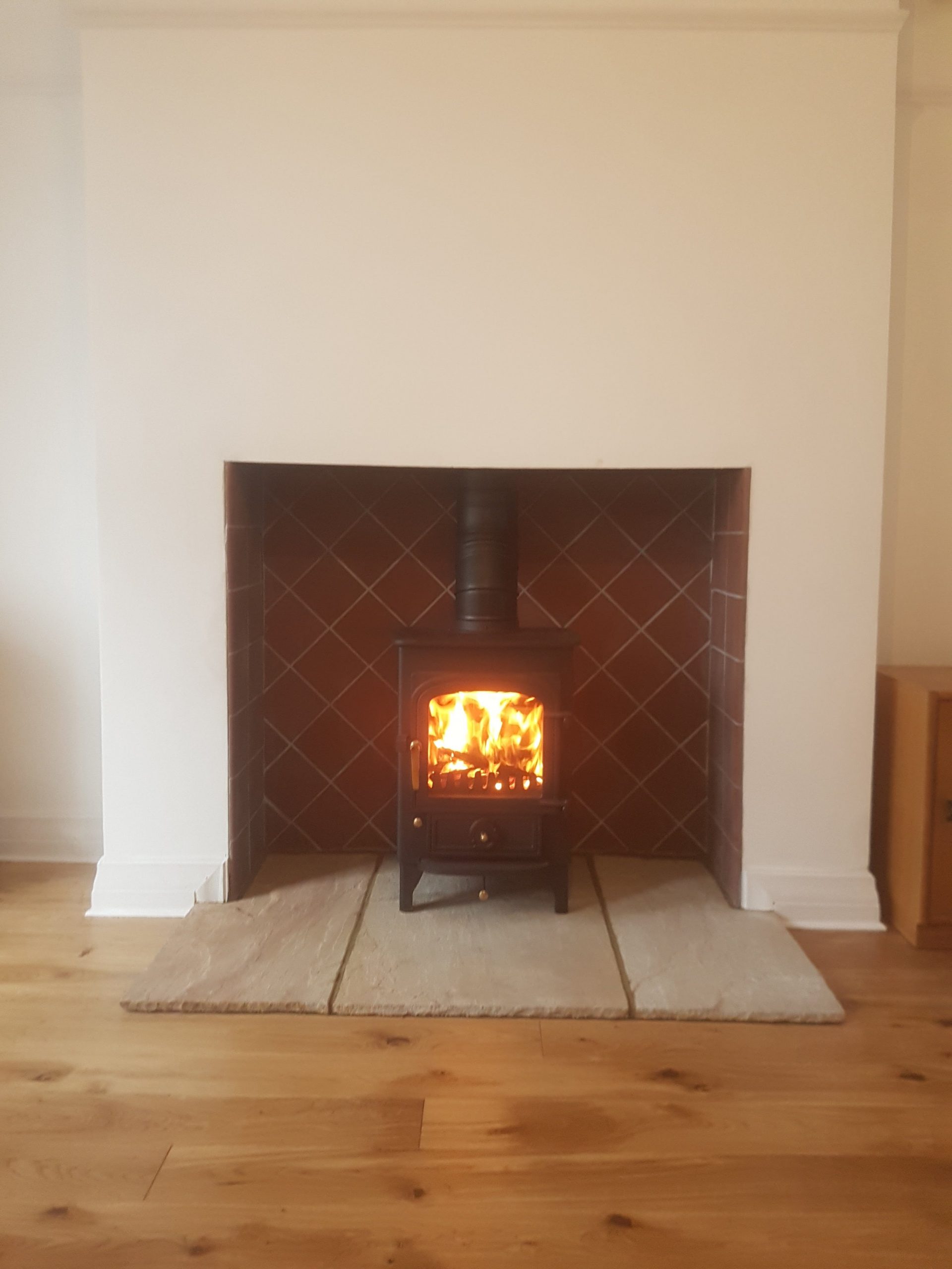 Fireplace Floor Elegant Clearview Pioneer Defra Approved with Sandstone Hearth and