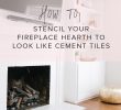 Fireplace Floor Elegant Diy Fireplace Hearth Stencil Makeover Under $100 Michaela
