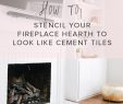 Fireplace Floor Elegant Diy Fireplace Hearth Stencil Makeover Under $100 Michaela