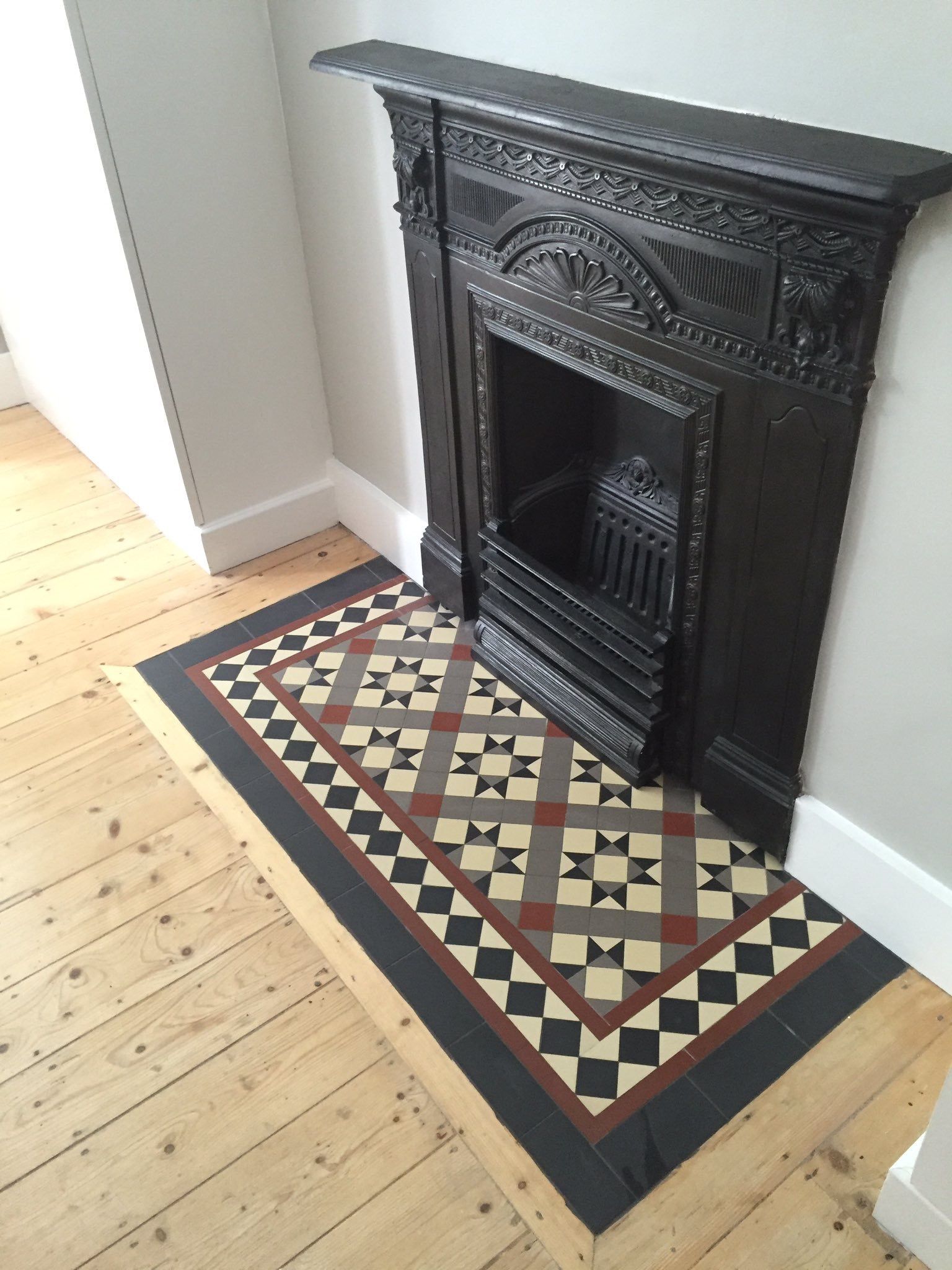 Fireplace Floor Elegant Victorian Floor Tiles