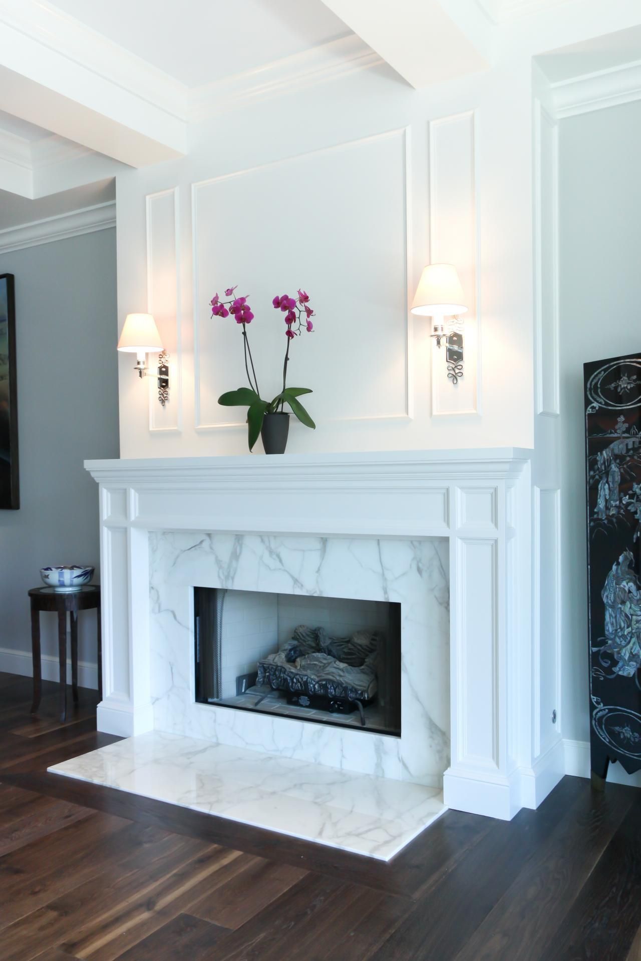 Fireplace Floor Lovely Dark Hardwood Floors Pair with A Striking Marble Fireplace