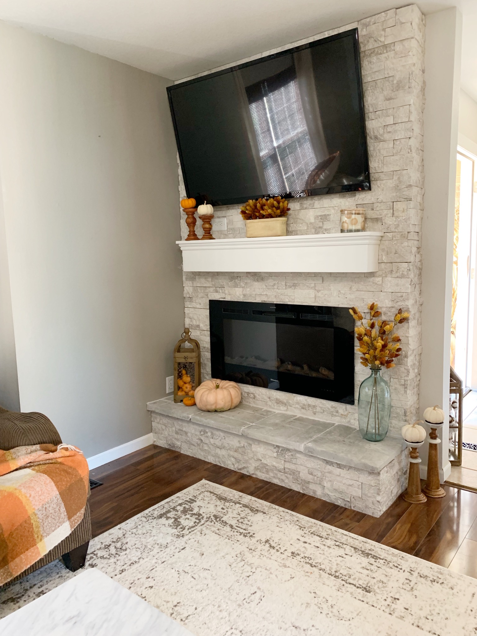 A Cup Full of Sass Fall Fireplace Mantel Decor Ideas fireplace 1