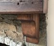 Fireplace Mantel Corbels Awesome How to Hang A Wood Mantel On A Stone Fireplace Using Rebar