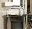 Fireplace Mirror Awesome Floating Crystal Mirrored Electric Fireplace