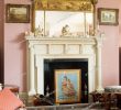 Fireplace Mirror Elegant ornate Gilt Mirror Above Neo Classical Fireplace with