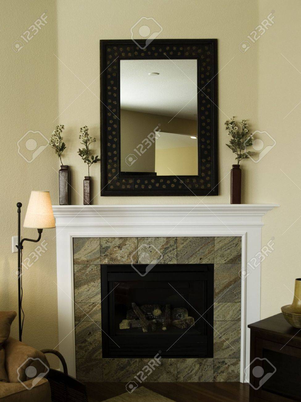 Fireplace Mirror Lovely Fireplace and Mantel with Mirror