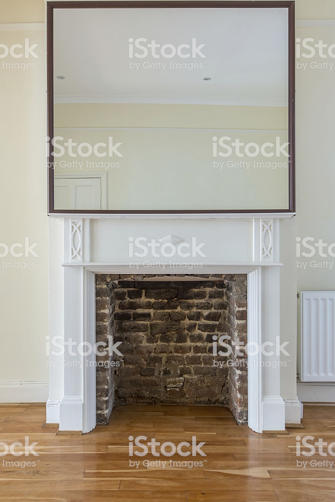 Fireplace Mirror Luxury Fireplace and Mirror Stock Download Image now istock