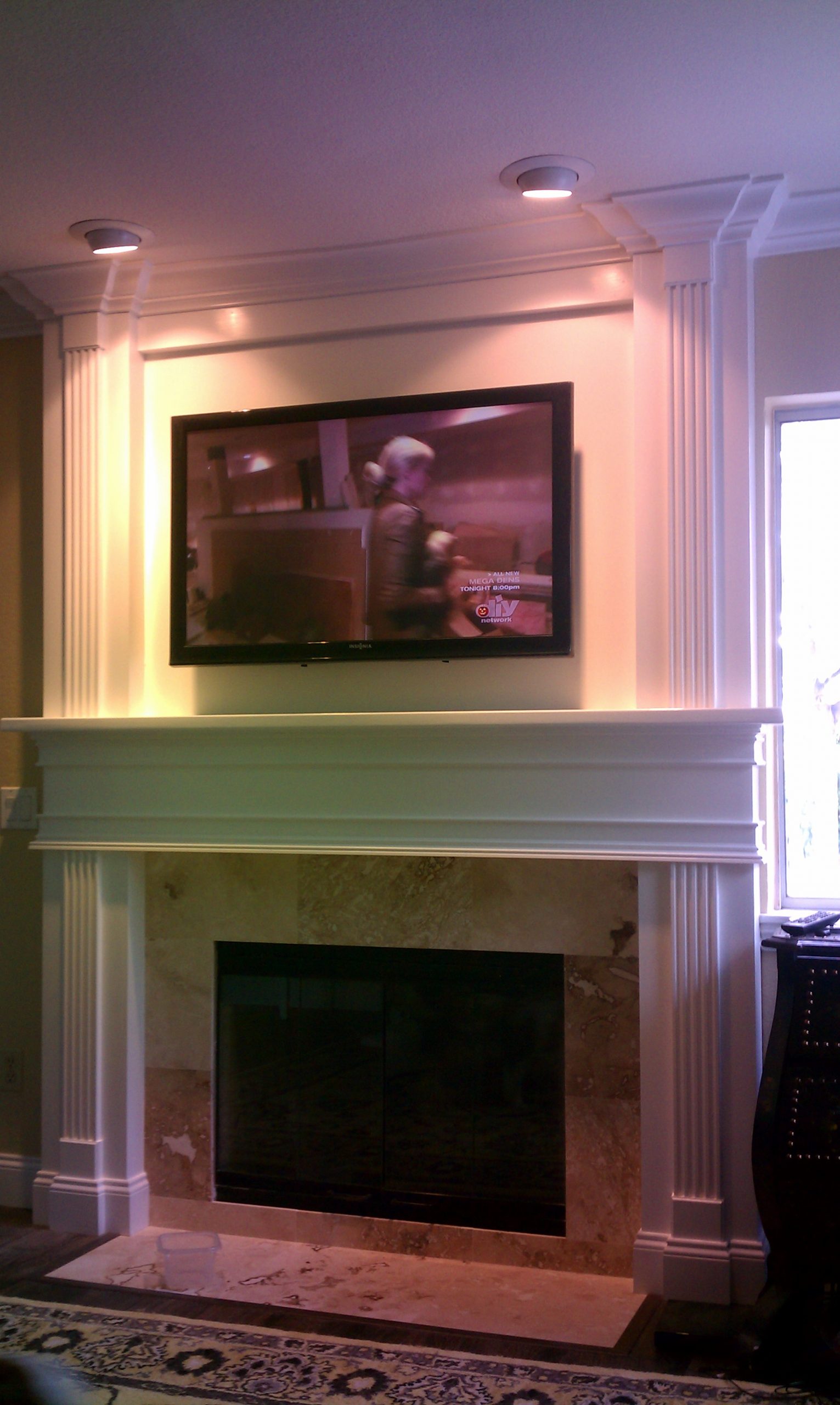 Fireplace Nook Tv Mount Awesome Amazing Fireplace Mantel before and after