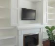 Fireplace Nook Tv Mount Inspirational Built In Tv Nook Over Fireplace with Bi Fold Doors to Hide
