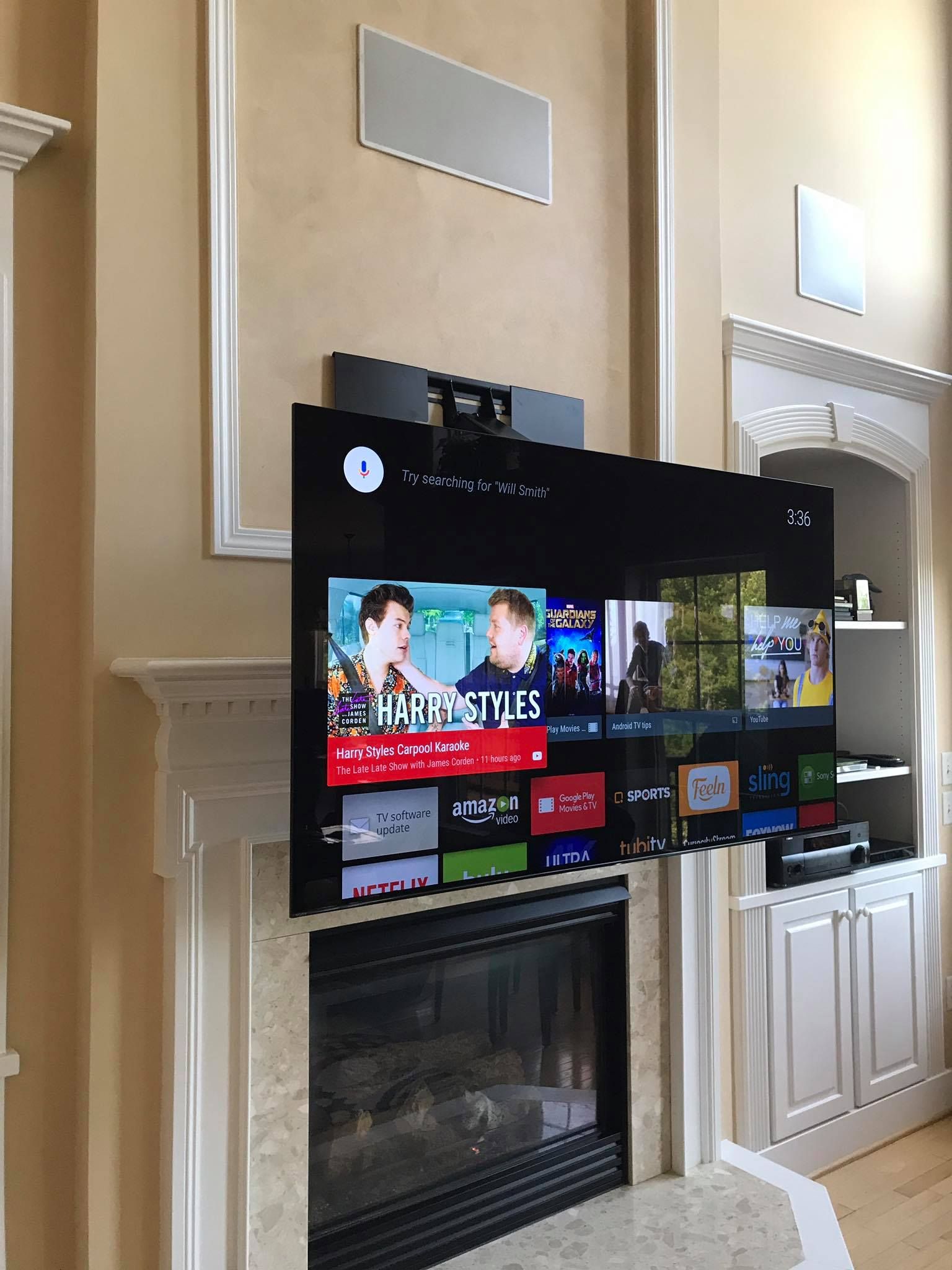 Fireplace Nook Tv Mount Unique Down and Out Manual Mount