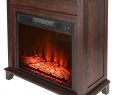 Fireplace Reflectors Elegant Akdy 27" Electric Fireplace Freestanding Brown Wooden Mantel Firebox 3d Flame W Logs Heater