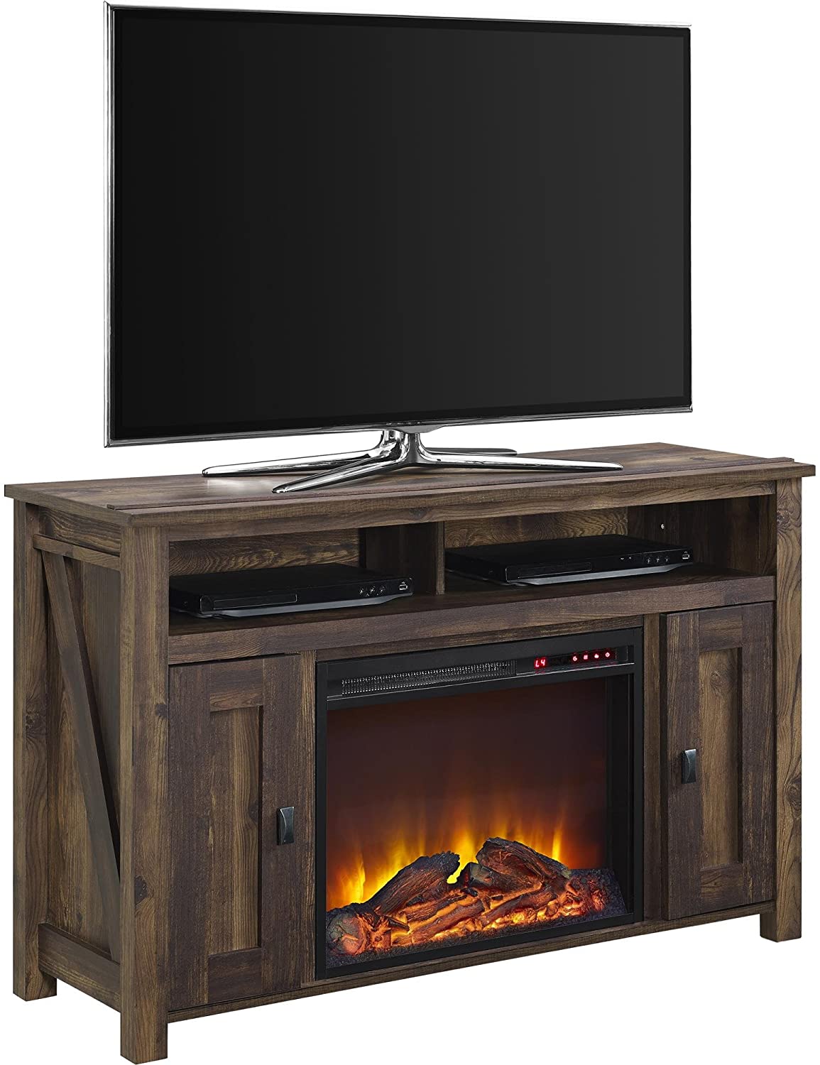 Fireplace Reflectors Elegant Ameriwood Home Farmington Electric Fireplace Tv Console for Tvs Up to 50" Rustic