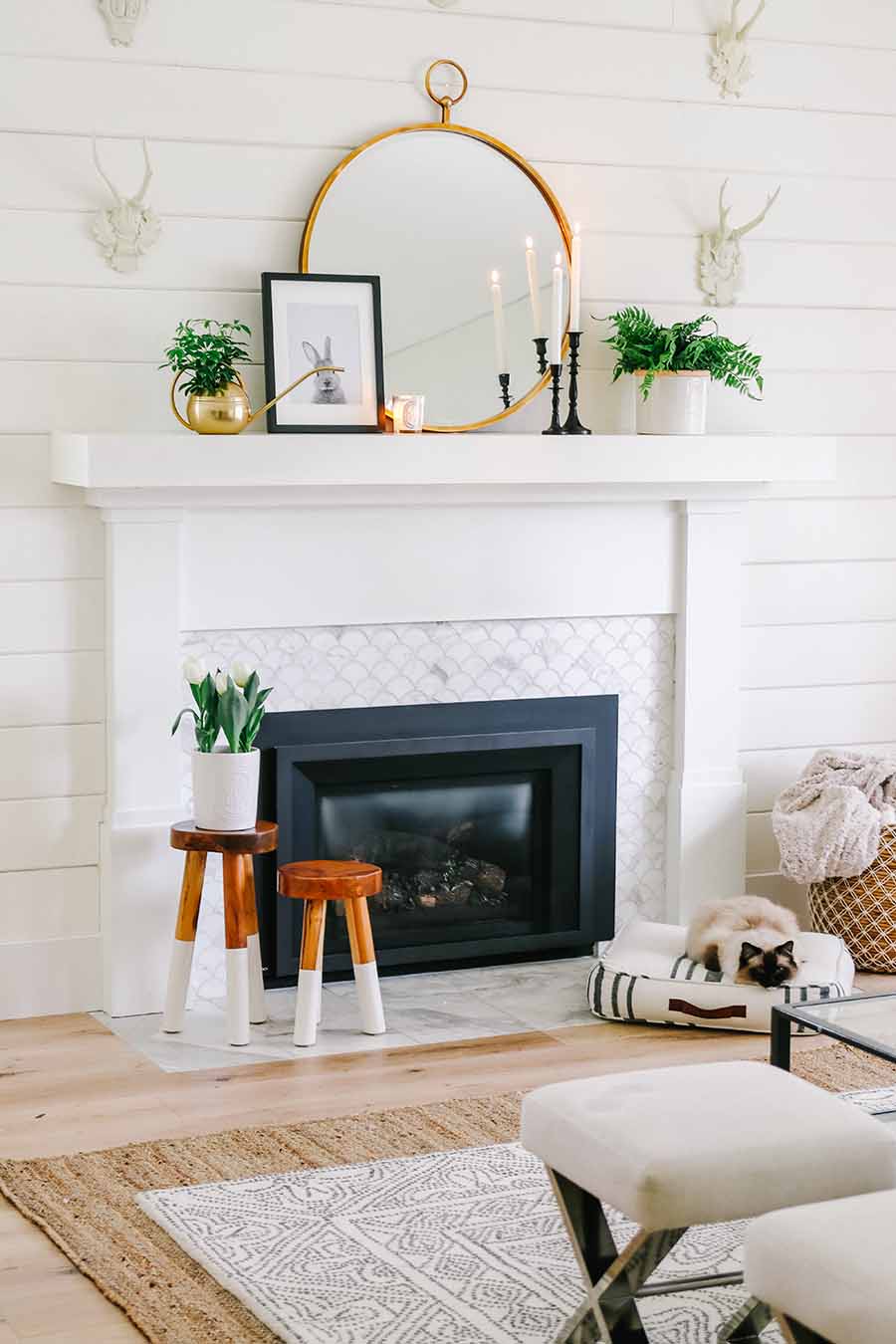 Fireplace Reflectors Fresh 5 Simple Spring Decorating Ideas & Updates Modern Glam