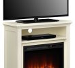 Fireplace Reflectors Unique Novogratz Lytton Electric Fireplace Accent Table Tv Stand Ivory