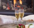 Fireplace Tray New Tray with Champagne Flutes sofa Fireplace In Background