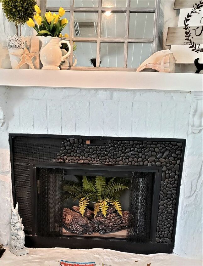 Gas Fireplace Rock Fresh How to Make A Dollar Tree River Rock Fireplace Surround